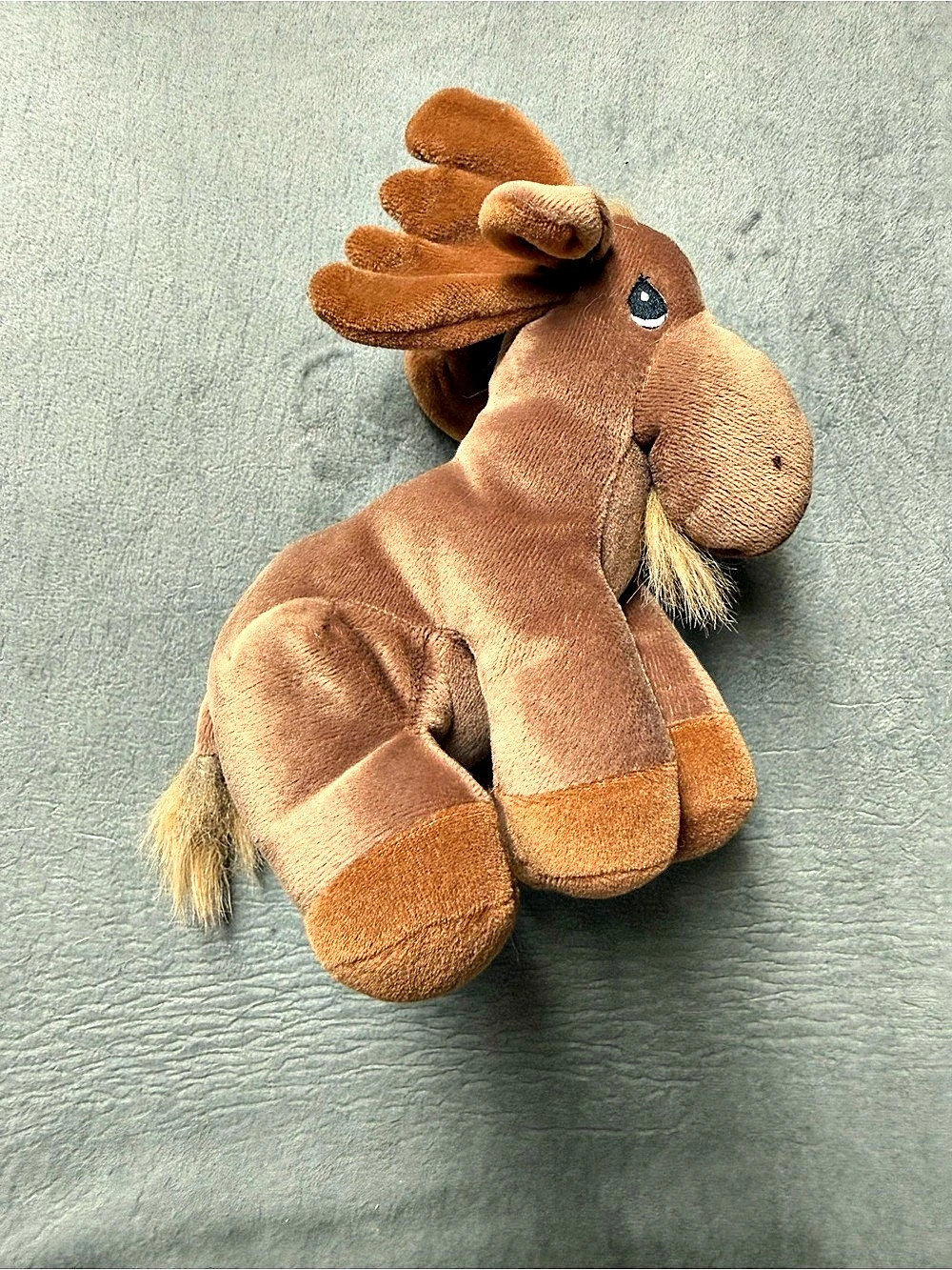 Precious Moments Tender Tails Moose Plush, Vintage Collectible, 90s Plush